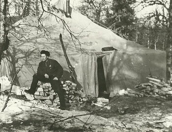 In the searchers camp. From Gubin's archive.