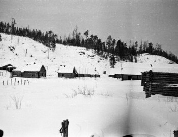 2nd Northern. Panorama of the village. The figure of a man is visible. Jan 28.