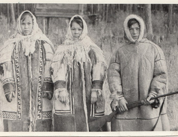Polina Anyamova, Olga Anyamova (the eldest daughter of Nikolay Vasilyevich), and Roman Anyamov