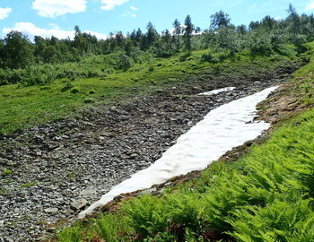 This patch of snow is roughly where the body of Rustem Slobodin was found.